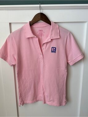 Jerzees Pink Polo with Realtor Patch